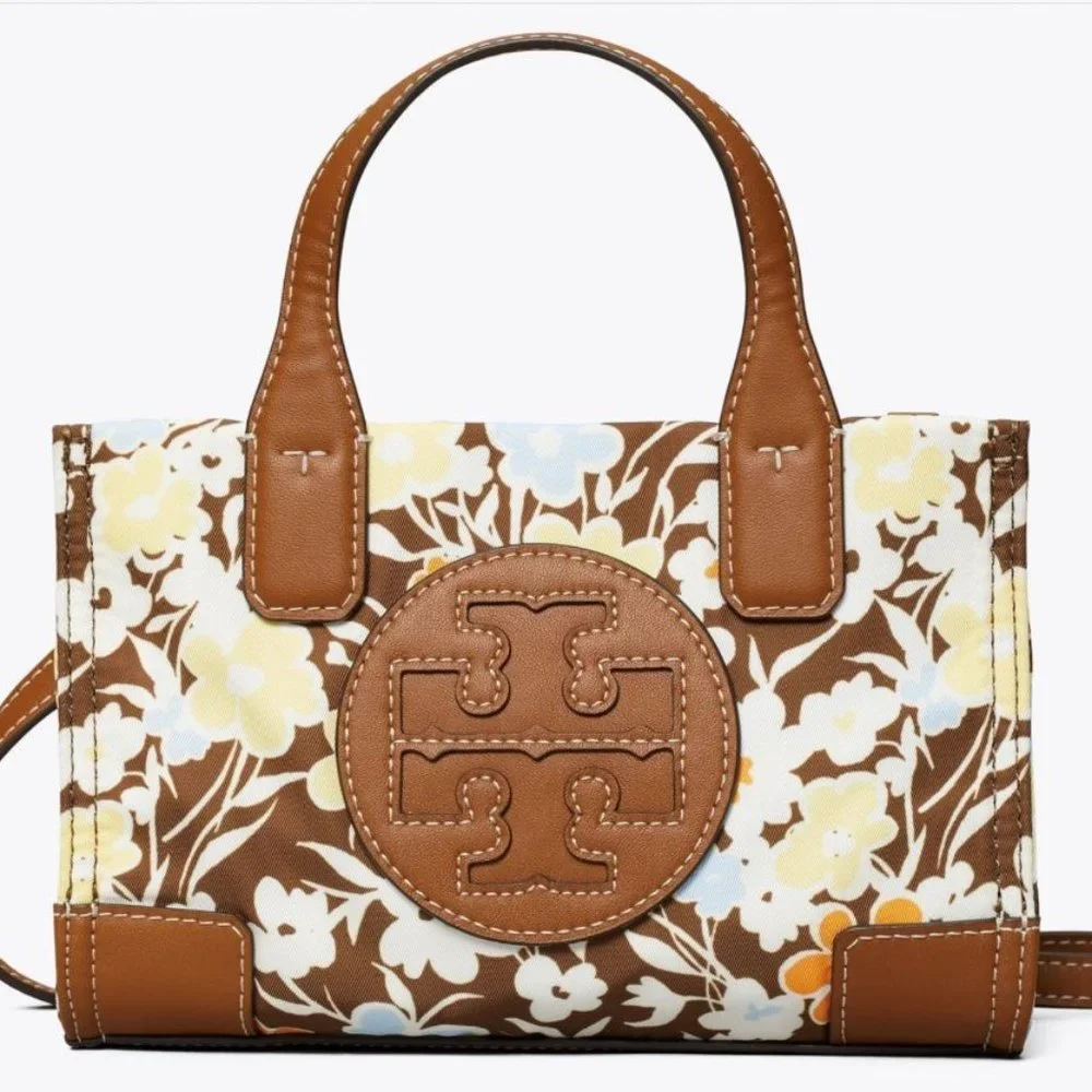 NWT TORY BURCH ELLA PRINTED MICRO REVERIE TOTE - Picture 2 of 7